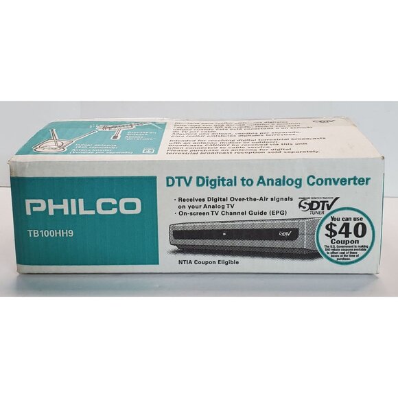 Philco TB100HH9 DTV Digital To Analog Converter Set Top Box - Picture 10 of 11
